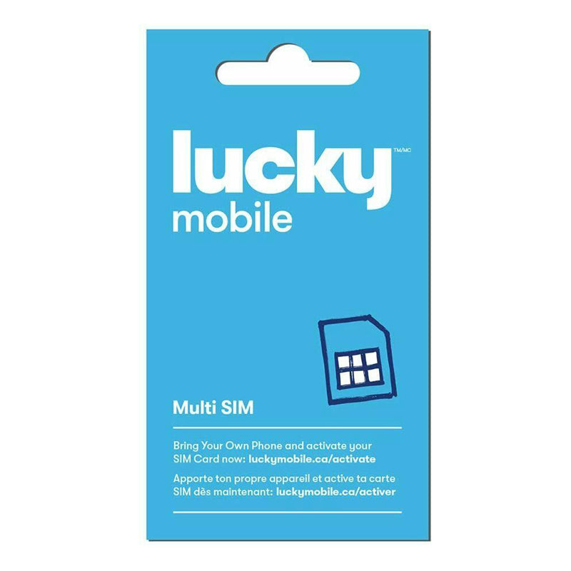 Carte SIM prépayée Lucky Mobile CANADA 4G LTE Carte SIM prépayée Lucky Mobile CANADA 4G LTE